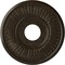 Ekena Millwork Berkshire Ceiling Medallion (Canopies up to 7"), 15 3/4"OD x 3 7/8"ID x 3/4"P, Stone Hearth Crackle CM15BESHC - alternate 1